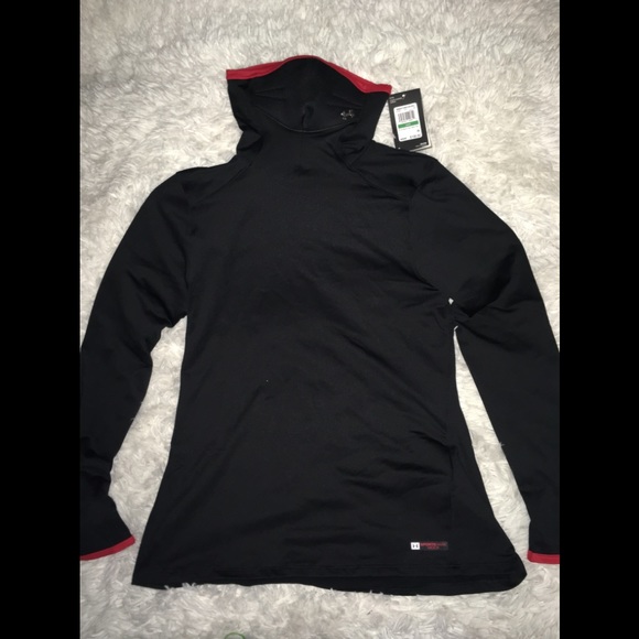 Under Armour Women’s  Black Onyx w/ Built in Face Mask sz Large - Picture 8 of 10